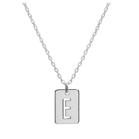 initial cutout dog tag necklace from LC Lauren Conrad.